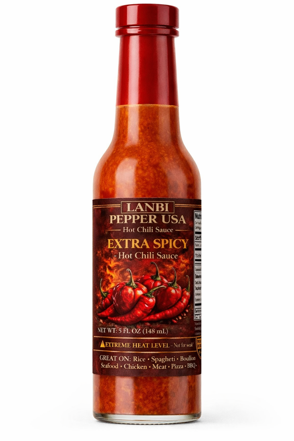 Lanbi Pepper USA – Hot Chili Sauce (5oz / 148ml)