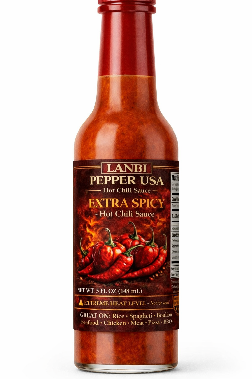 Lanbi Pepper USA – Hot Chili Sauce (5oz / 148ml)