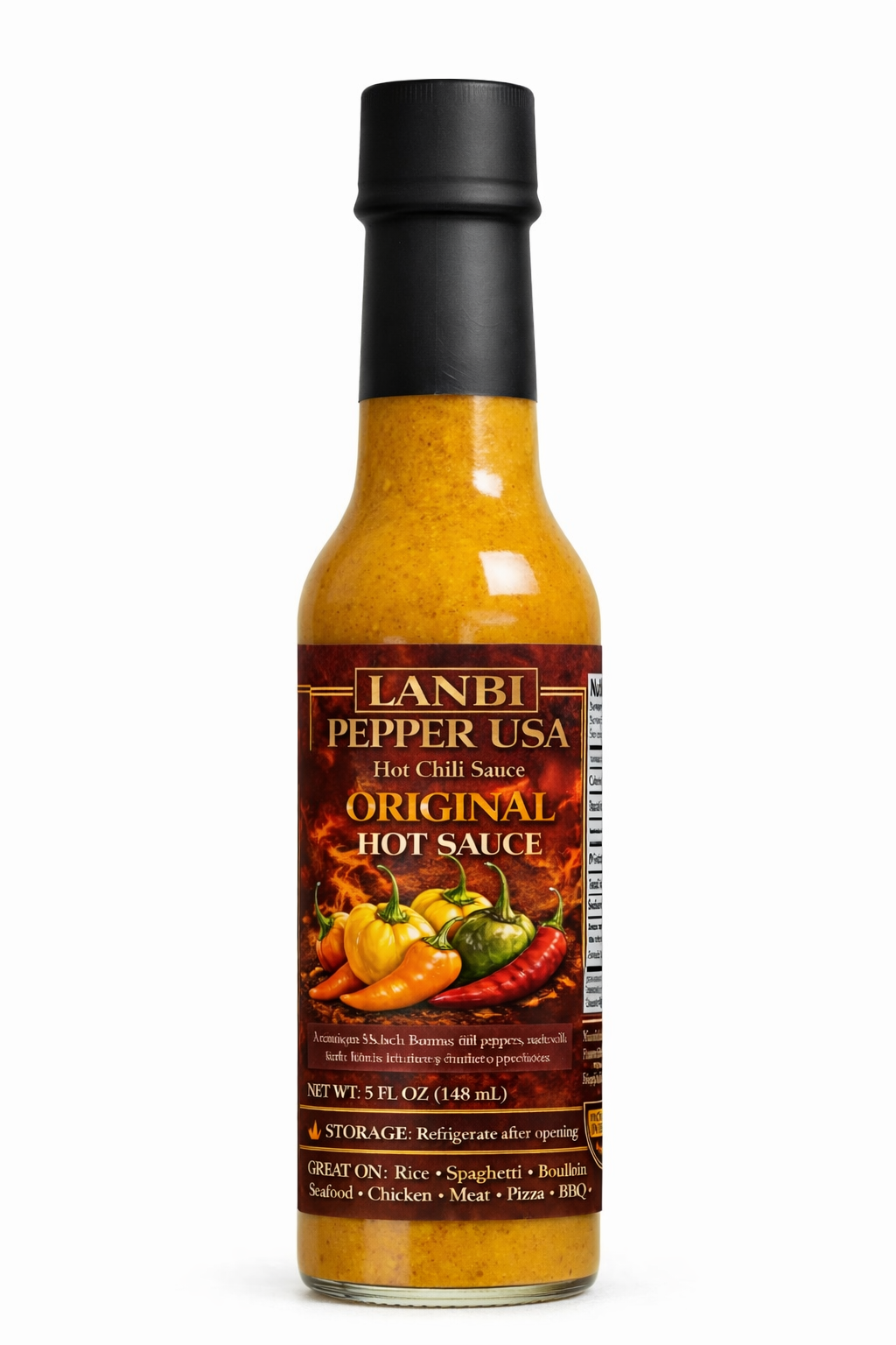Lanbi Pepper USA – Hot Chili Sauce (5oz / 148ml)